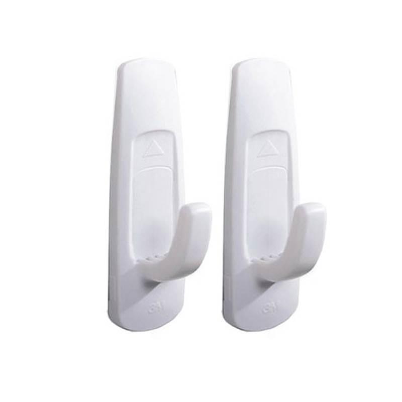 Gancho Plástico Adesivo Médio com 2 unidades Command p/ até 1.3KG 3M