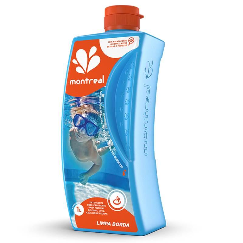 Limpa Borda para Piscina e Hidrotaques 1 Litro MONTREAL