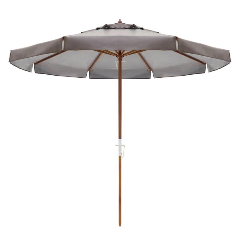 Ombrelone Positano Bagum Madeira 3.00 Metros Diâmetro Marrom 300812 BEL