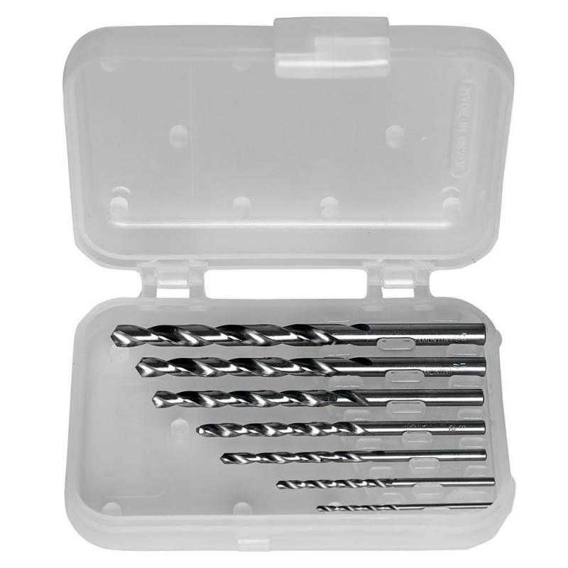 Kit Jogo de Brocas HSS Aço Rápido de 1/16 à 1/4 POL com 7 Peças TRAMONTINA