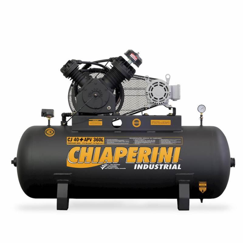 Compressor de Ar 40 Pés 10.0HP 360 Litros Trifásico 220/380V CJ 40+ APV 00708 CHIAPERINI