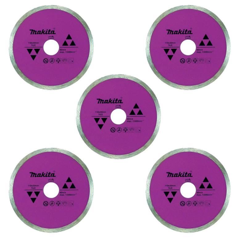 Disco Diamantado 4.3/8 POL p/ Porcelanato e Cerâmica D-44258 C/ 5 Unidades MAKITA