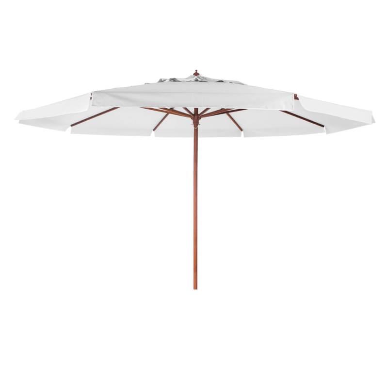 Ombrellone Positano 4.0 Metros Branco Bagum Armação de Madeira 400801 BEL