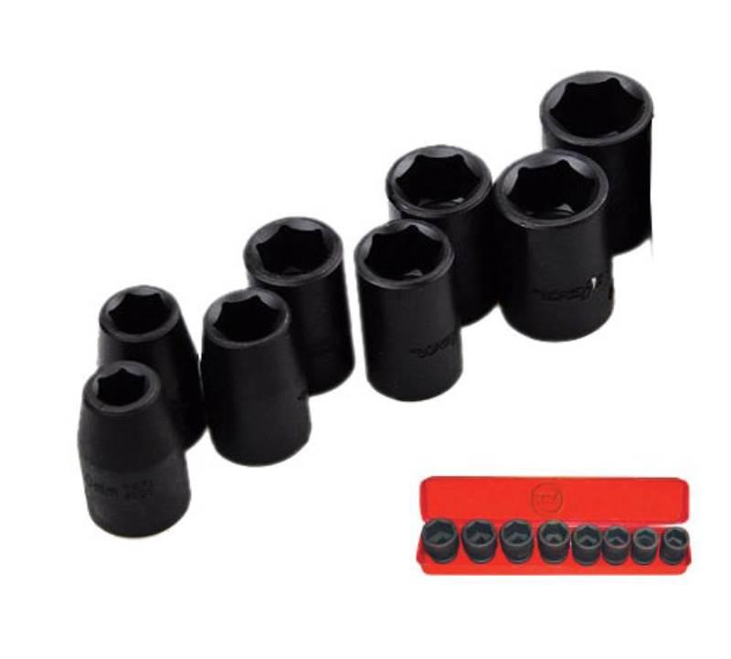 Jogo de Soquetes de Impacto 3/4 POL de 26 à 38 MM com 8 Peças IS 6003 PUMA