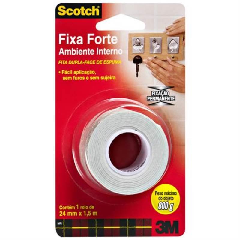 Fita Dupla Face 24 MM x 1.5 Metros de Espuma 3M