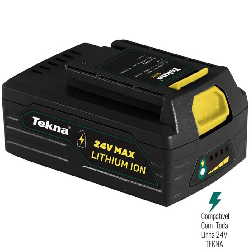 Bateria 24V MAX 2AH com Indicador de Carga B24-2000 TEKNA
