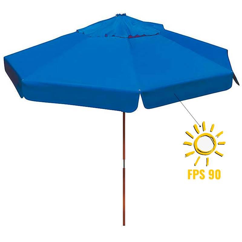 Ombrellone Com Aba Bagum Madeira 2.40 Metros Azul OMB0465 BOTAFOGO