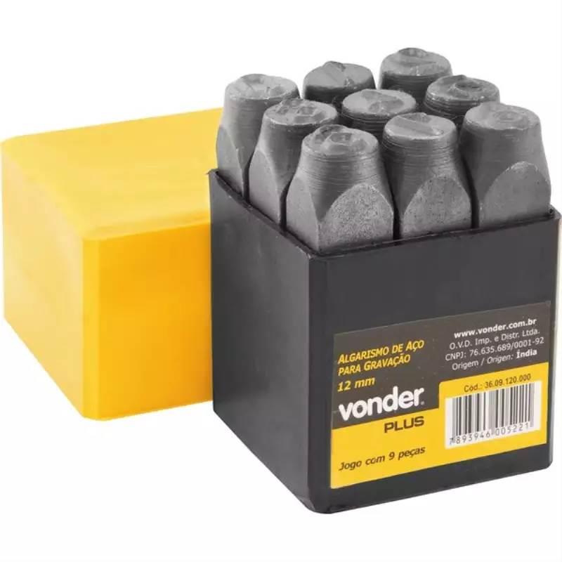 Algarismo Numérico de Aço para Gravação 5 MM VONDER PLUS