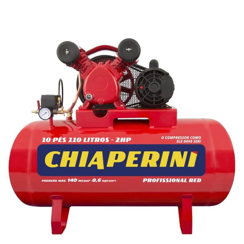 Compressor de Ar 10 Pés 110 Litros 2.0 HP 10/110 RED Mono 110/220V CHIAPERINI
