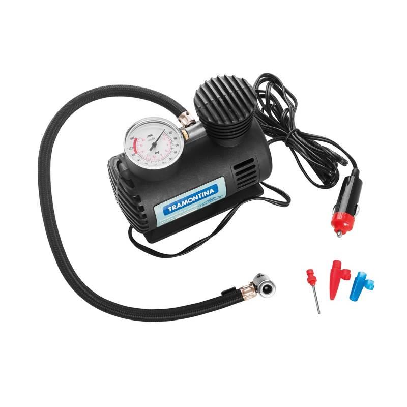 Compressor de Ar Portátil para Acendedor de Carros 300 PSI 50W 12V TRAMONTINA