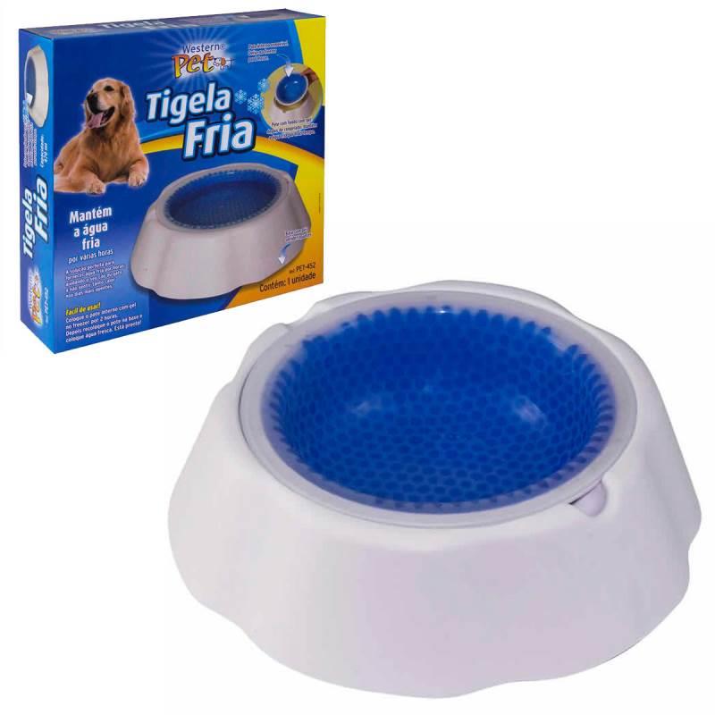 Tigela Bebedouro Pet Mantem Àgua Fria 470 ML Pet-452 WESTERN