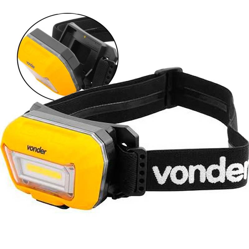 Lanterna de LED para Cabeça Recarregável LCV 300 VONDER