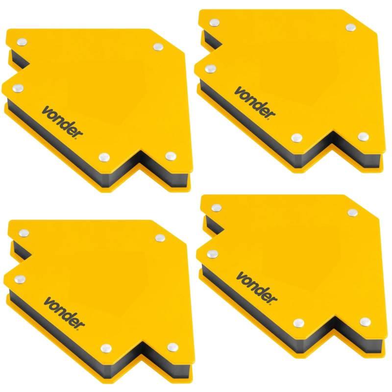 Esquadro Magnético para Soldador 10 KG Kit com 4 Peças VONDER