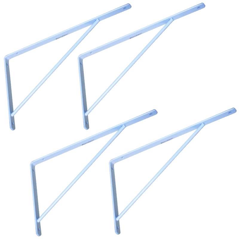 Cantoneira Reforçada Soldada Branca 30 CM Kit com 4 Unidades EXTRA