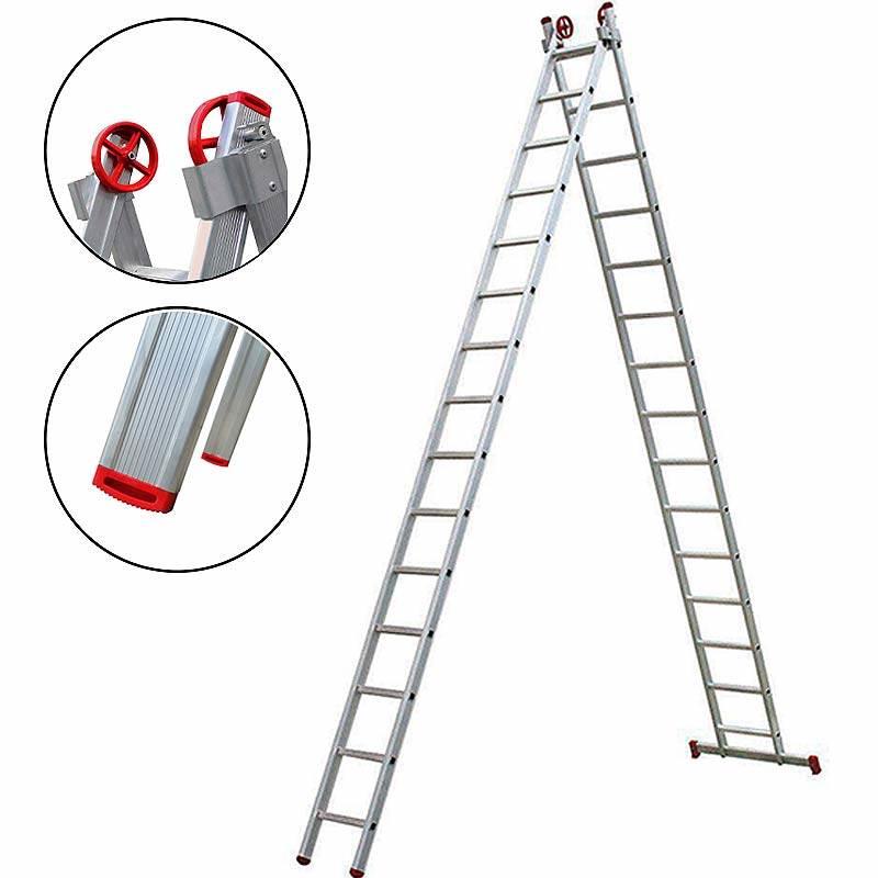 Escada Alumínio 2 x 14 Degraus 4.18 x 7.45 Metros ESC0623 BOTAFOGO