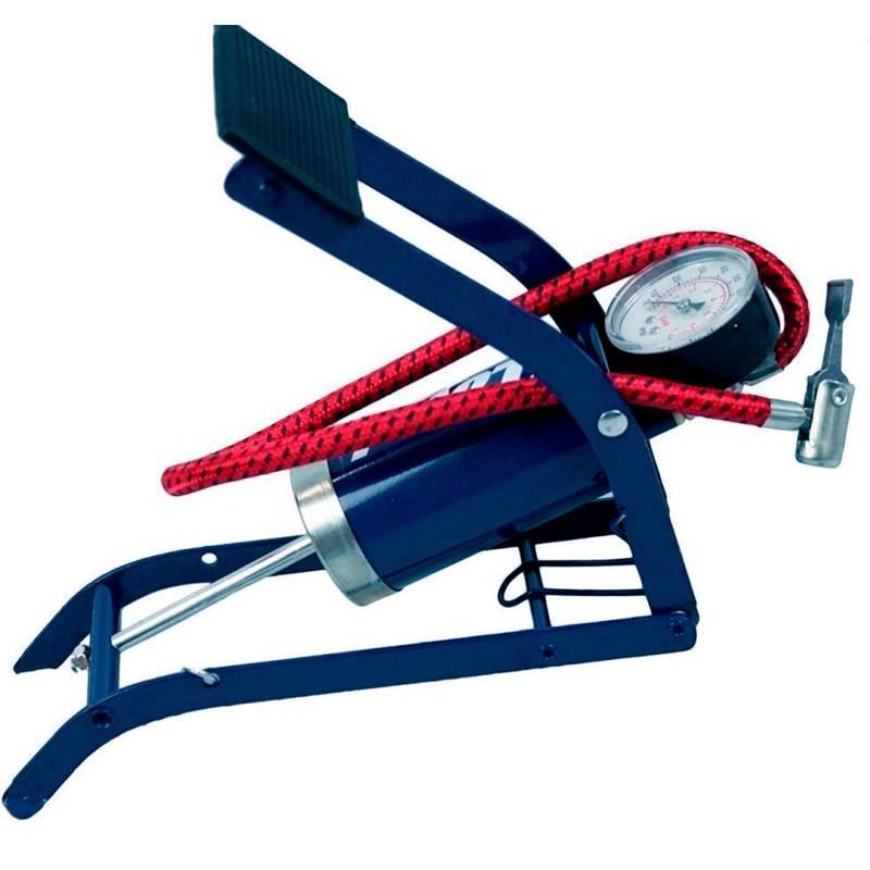 Bomba para Inflar Manual com Pedal e Manômetro até 100 Libras WESTERN