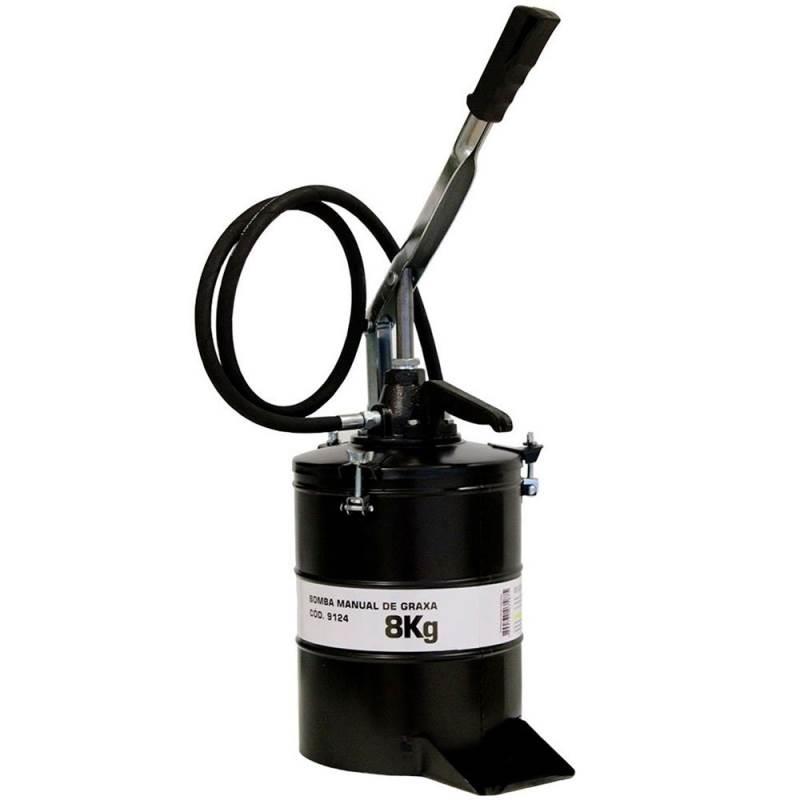 Bomba Manual de Alavanca Para Graxa 8KG Com Cabo Emborrachado 9124 BREMEN