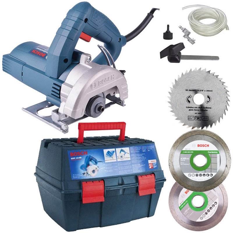 Serra Mármore Bosch TITAN 1.500W GDC 151 5" c/ Maleta