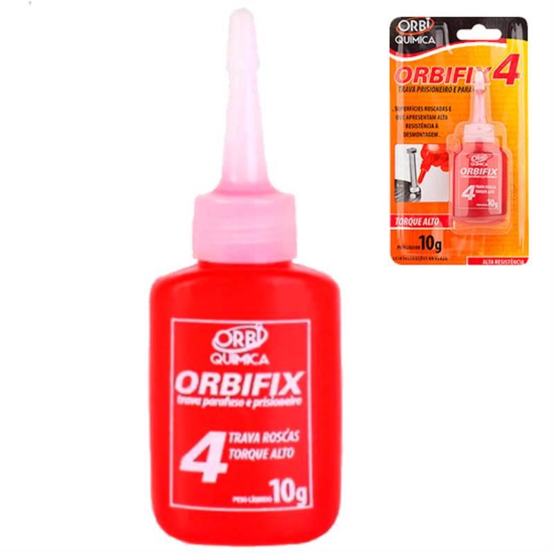Adesivo Trava Roscas e Parafusos Torque Alto Orbifix-4 10 GR ORBI QUIMICA