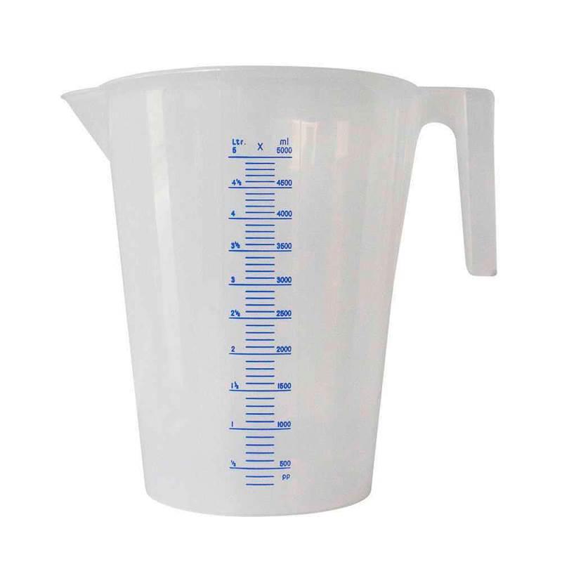 Jarra Graduada 5 Litros Branca Com Escala 2167 BREMEN
