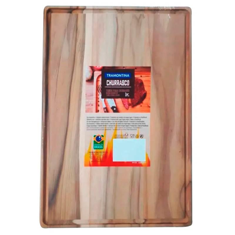 Tábua para Churrasco Retangular 400 x 280 CM Madeira TRAMONTINA