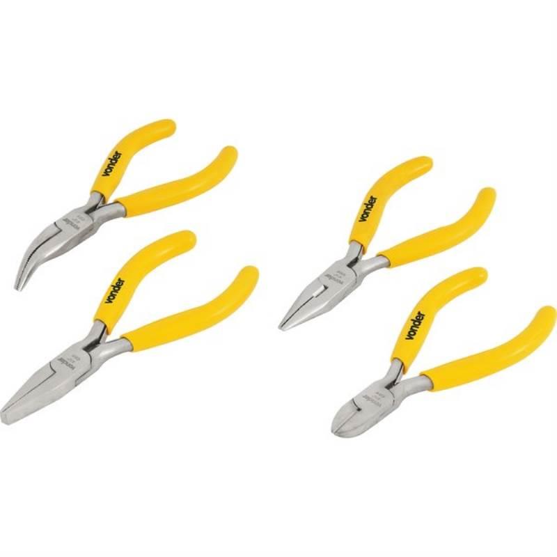 Jogo de Mini Alicates com 4 Peças VONDER