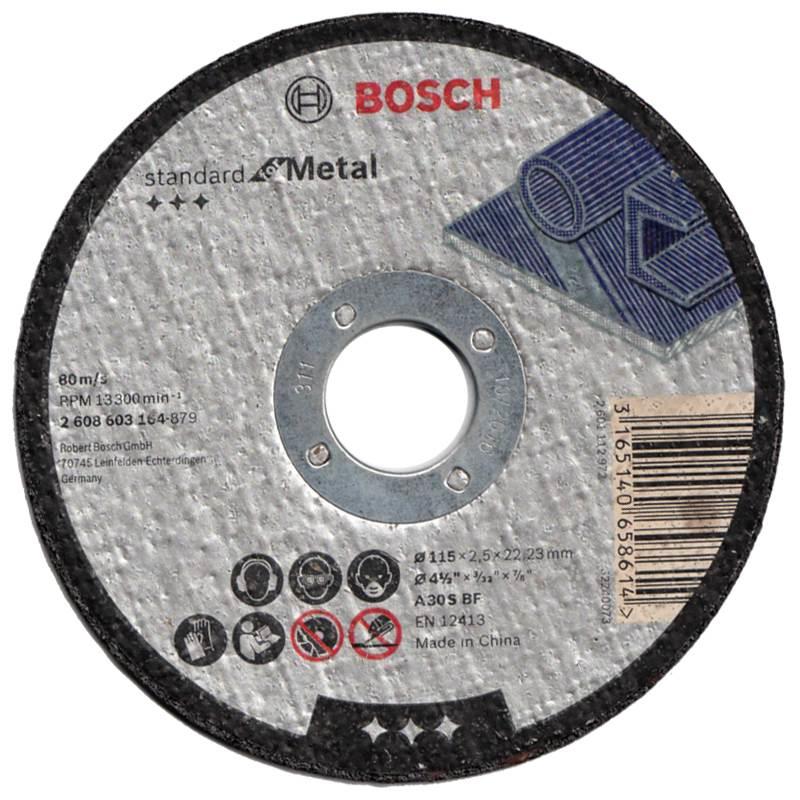 Disco de Corte Metal 4.1/2 POL 2 Telas Furo 7/8 POL Standard BOSCH