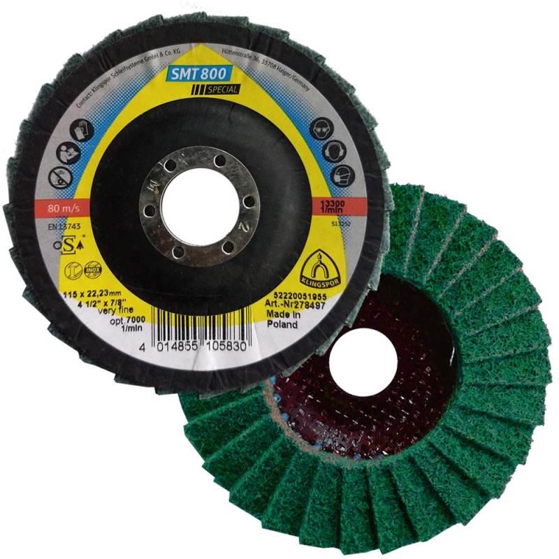 Disco Flap 4.1/2 POL Abrasivo Muito Fino SMT 800 Special KLINGSPOR