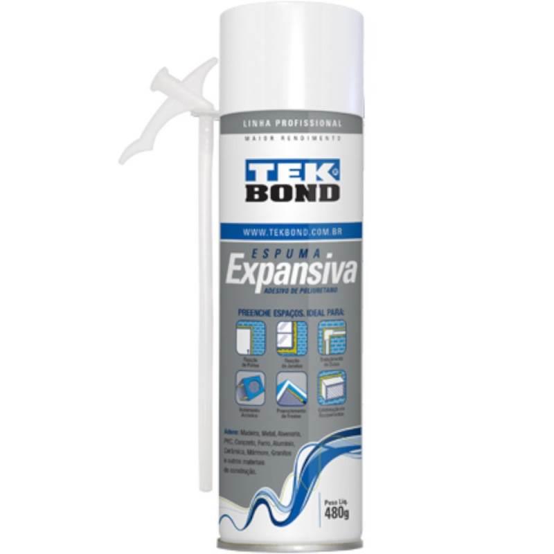 Espuma Expansiva de PU Uso Profissional 480 GR 500 ML TEKBOND