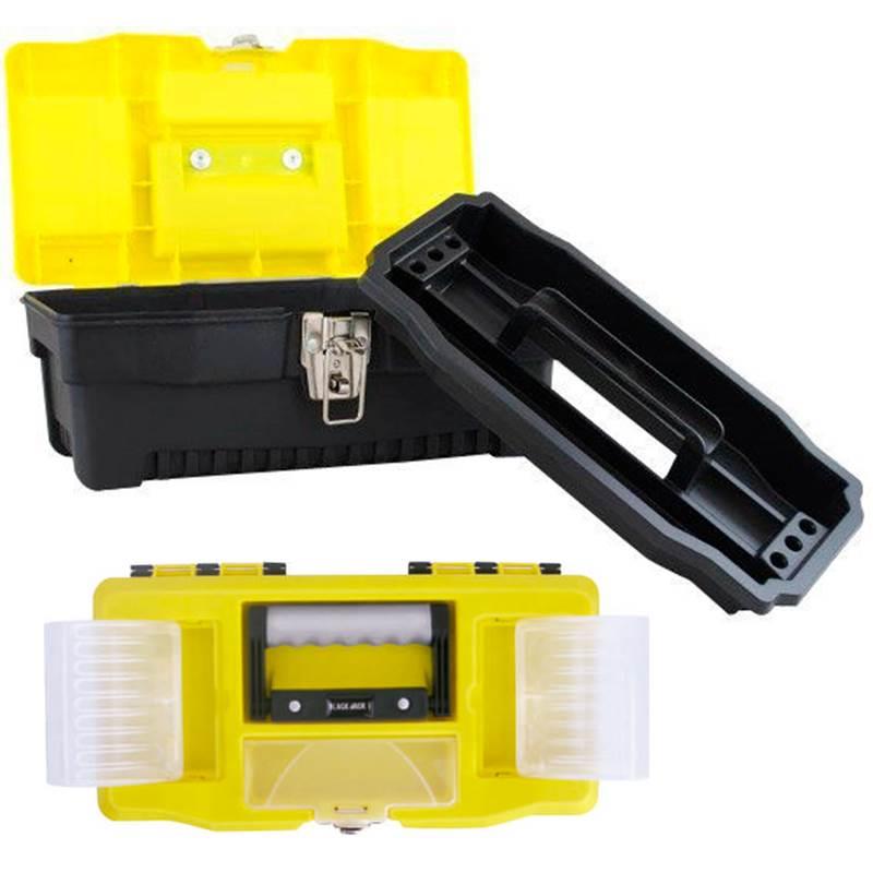 Caixa de Ferramentas 16 POL 40 CM E093 Fecho Metálico e Bandeja BLACK JACK