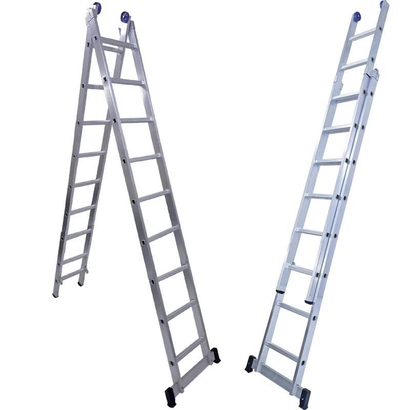 Escada de Alumínio Extensiva com 9 Degraus EU09 ALUSTEP