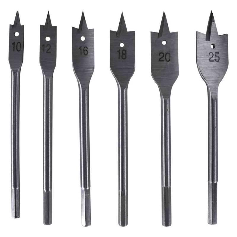 Jogo de Brocas Chatas para Madeira Kit com 6 Peças 7040555 SPARTA