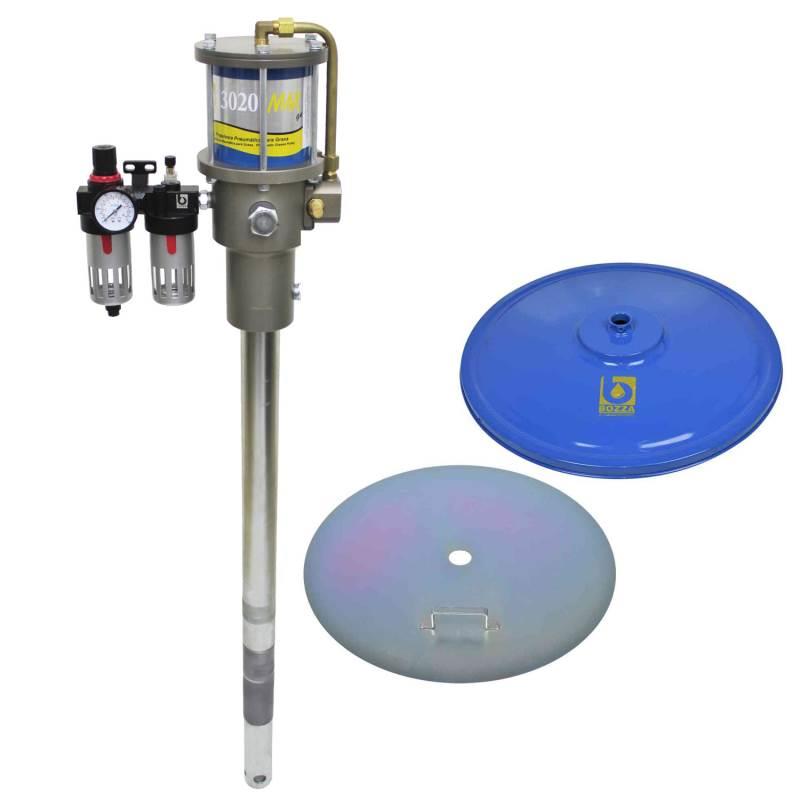 Bomba Propulsora Pneumática para Graxa 13020-MAX-G4 com Tampa BOZZA