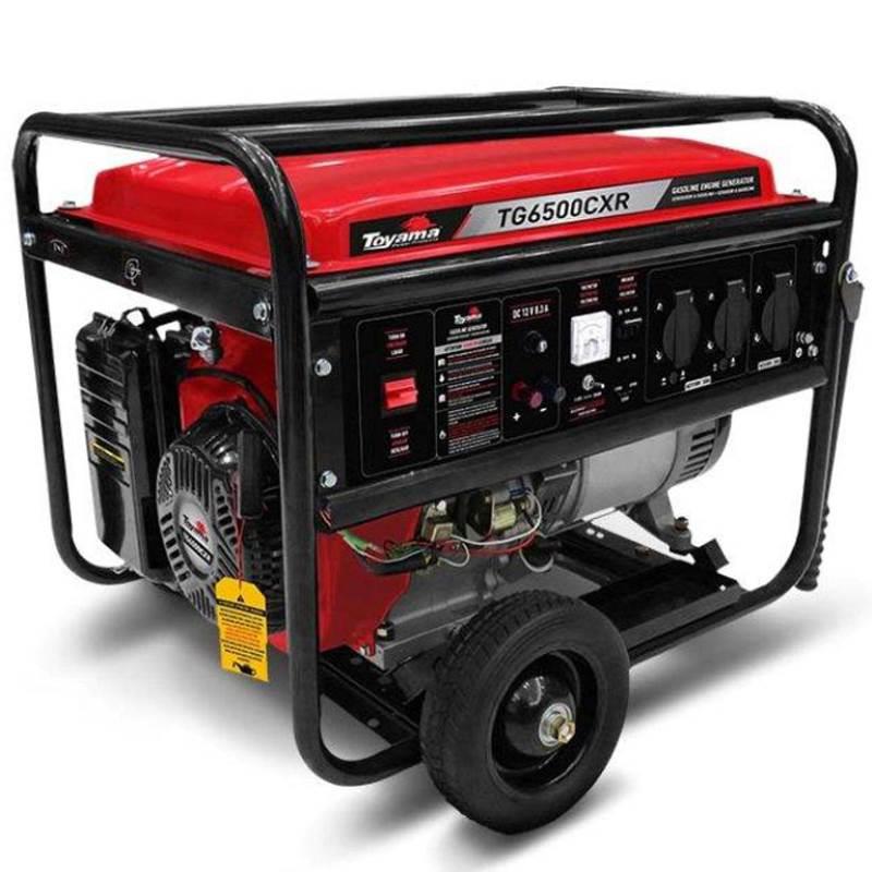 Gerador de Energia à Gasolina 6.0 KVA Bivolt TG6500CXR com AVR TOYAMA