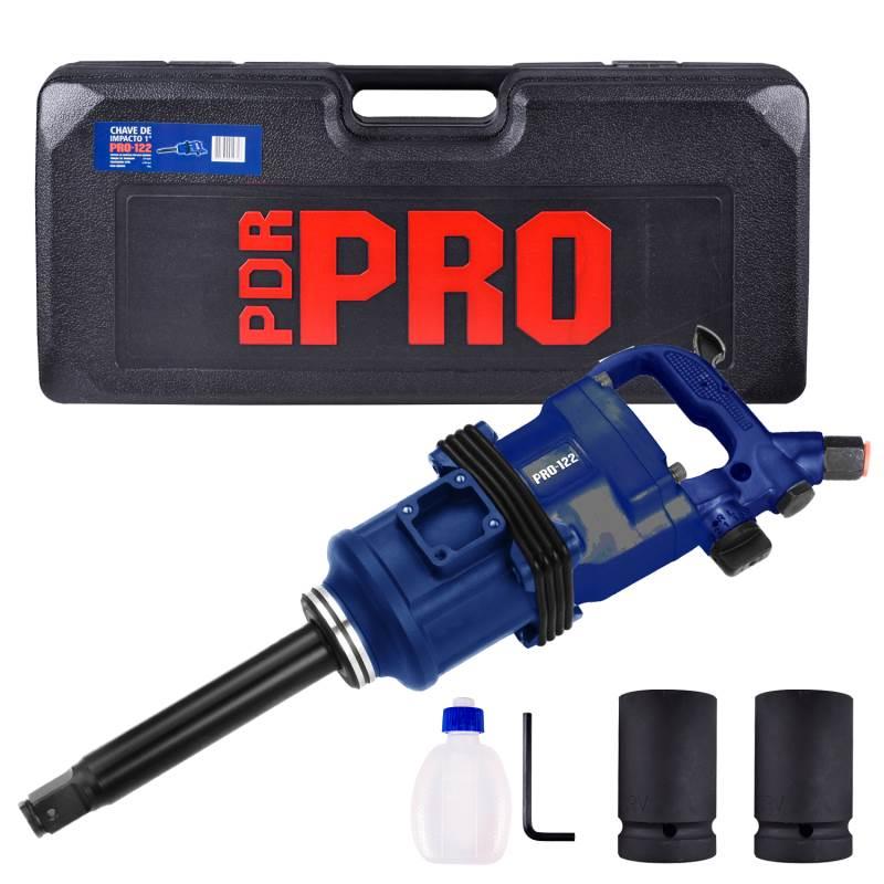 Chave de Impacto Pneumática 1 POL Longa 220 KGFM com Maleta PRO-122 LDR2