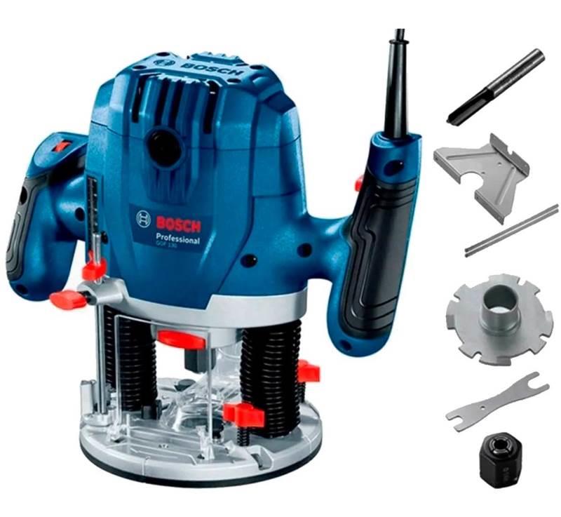Tupia de Coluna 6 MM 1300W Profissional com Acessórios GOF 130 BOSCH