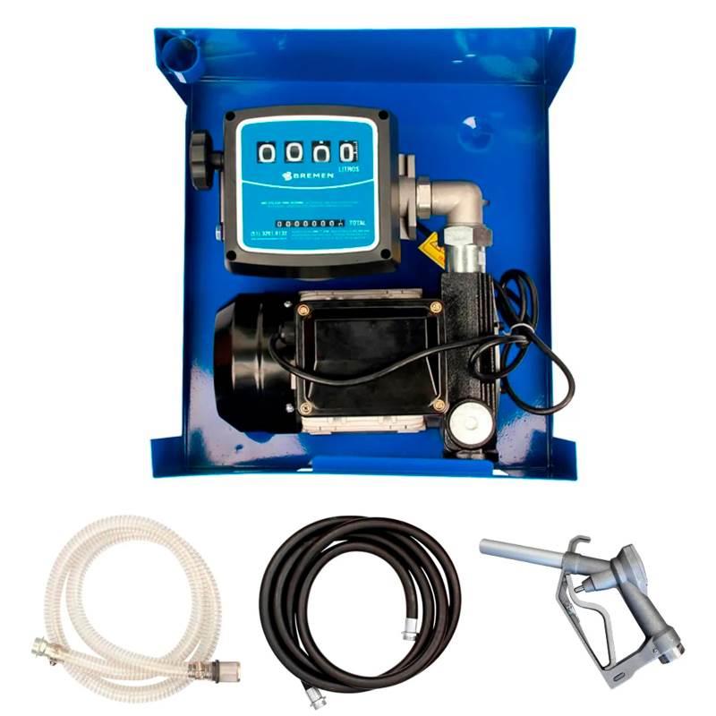 Bomba para Abastecimento Óleo Diesel Elétrica 80l/min c/ Medidor e Mangueira 4M 6258 BREMEN