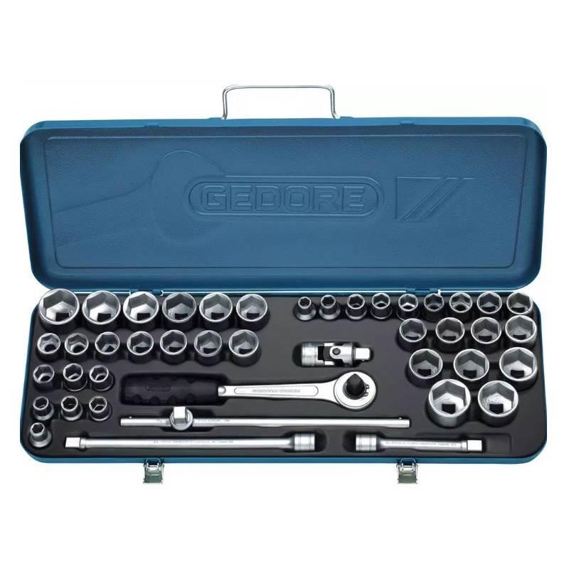Jogo de Soquete Encaixe 1/2 POL de 10 á 32 MM e de 3/8 a 1.1/4 POL GEDORE