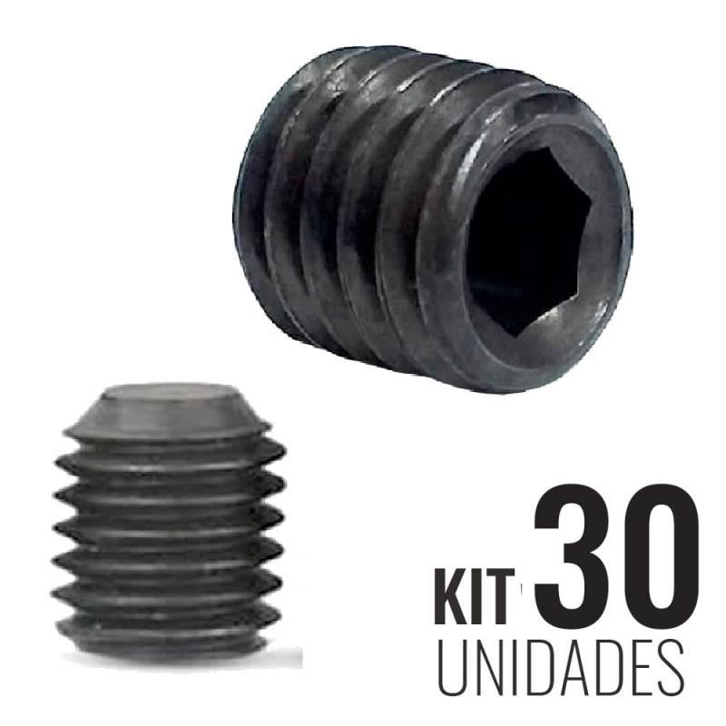Parafuso Allen 1/2 x 1/2 POL s/ Cabeça Sextavado Interno Kit 30 Unidades PA213080131A TELLEP