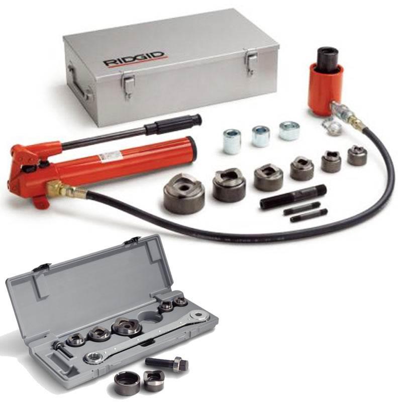 Vazador Hidráulico de 1/2 à 4 POL com Bomba. Punção e Matriz HKO-1810 RIDGID