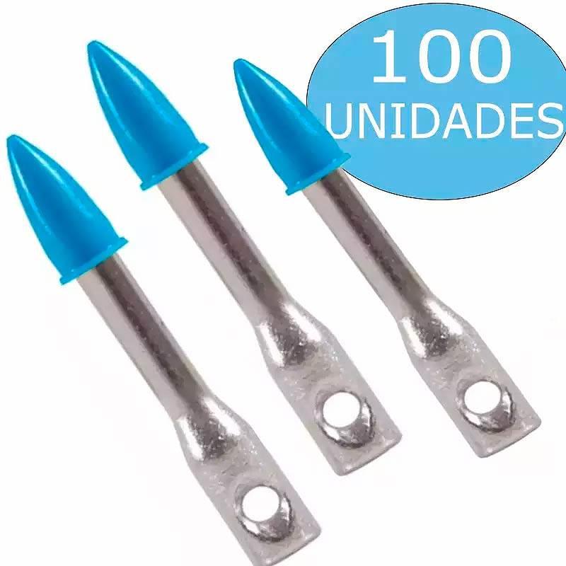 Pino para Fixação Ação Direta c/ 100 Unidades 1/4 POL x 3 x 27 com Furo Referência PX327 Ancora