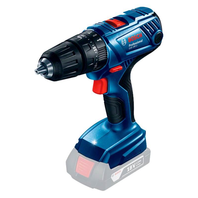 Furadeira e Parafusadeira 18V com Impacto GSB 180-LI 54Nm s/ Bateria e Carregador BOSCH