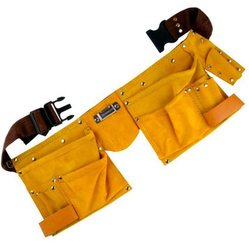 Cinto para Ferramentas com 11 Bolsos em Couro Standard STARFER