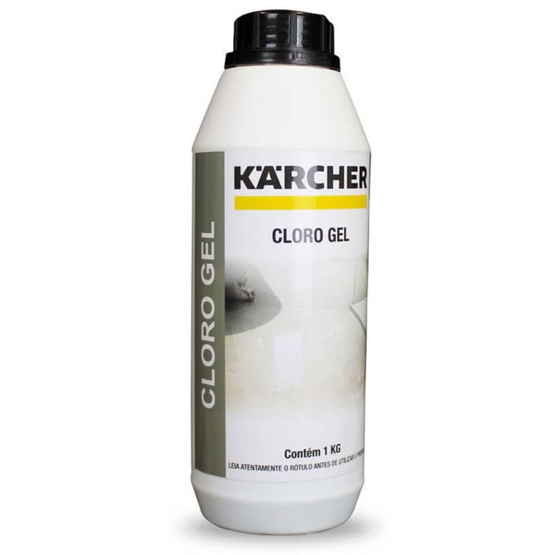 Limpador Cloro Gel Concentrado Uso Geral 1 Litro Rende 20 Litros KARCHER