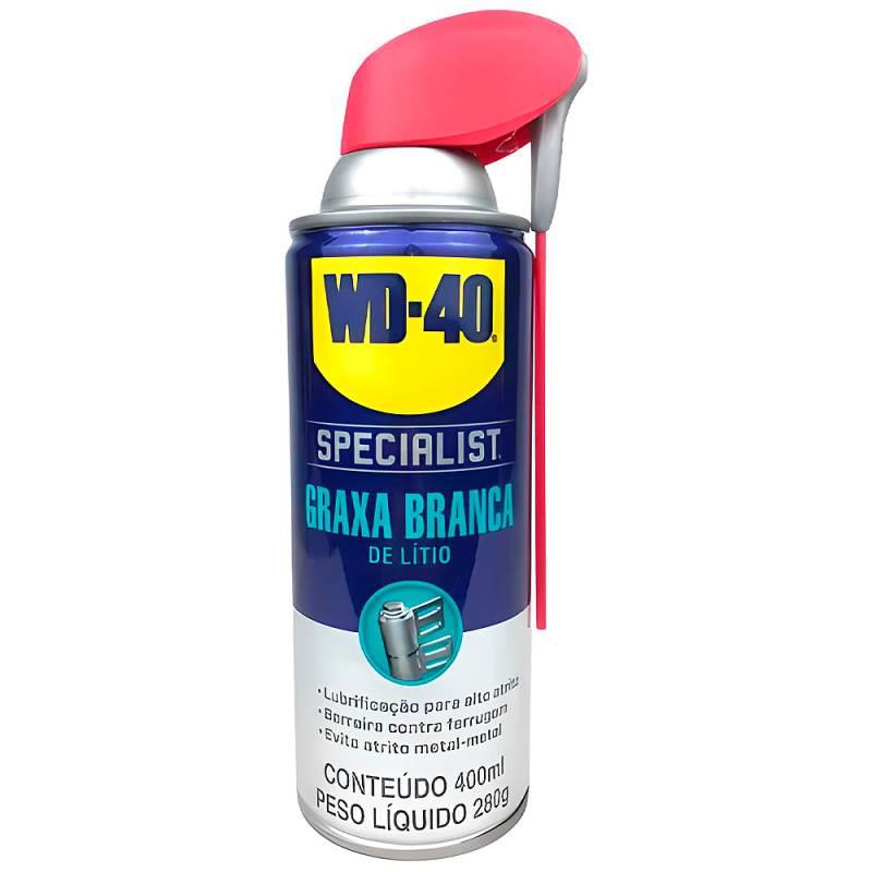 Graxa Spray Branca de Lítio 400 ML Alto Poder de Lubrificação WD40