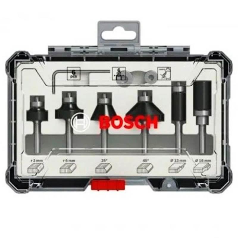 Jogo de Fresas Tupia para Madeira 6.00 MM Kit com 6 Peças BOSCH