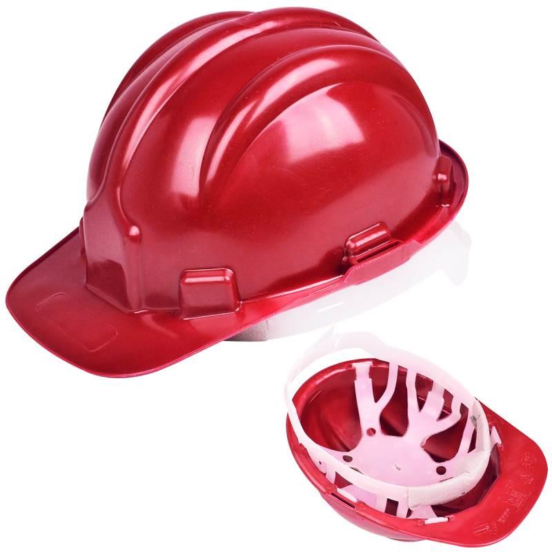Capacete de Segurança PLT Classe B Vermelho PLASTCOR