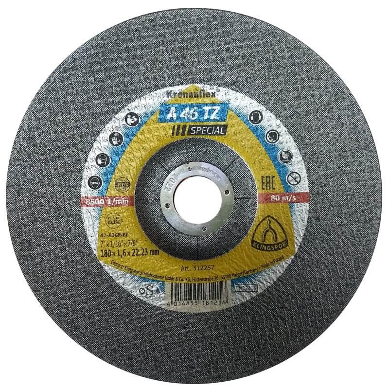 Disco de Corte Kronenflex® 7 POL x 1.6 MM para Aço Inoxidável A 46 TZ Special KLINGSPOR