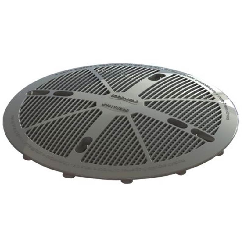 Tampa F.S.B para Dreno de Fundo Prata com Kit Parafusos SODRAMAR