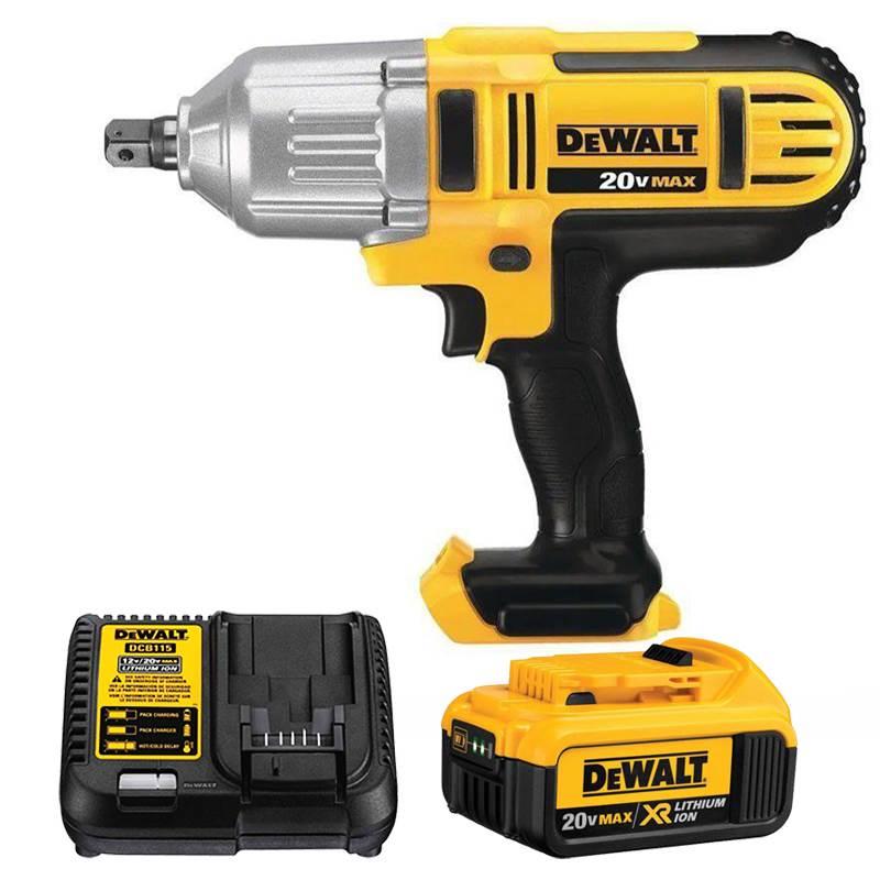 Kit Combo Chave de Impacto 20V DCF889B DEWALT + Carregador Bateria + Bateria 20V Max XR DEWALT